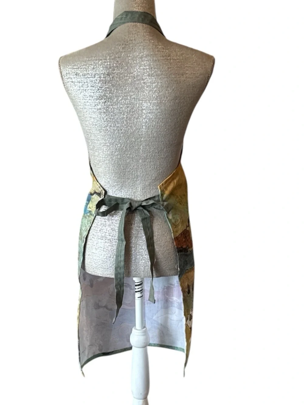 Kay Dee Designs Running Horses Bib Apron Green Multi Size OS NWOT